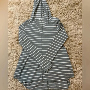 Striped hoodie long pullover new